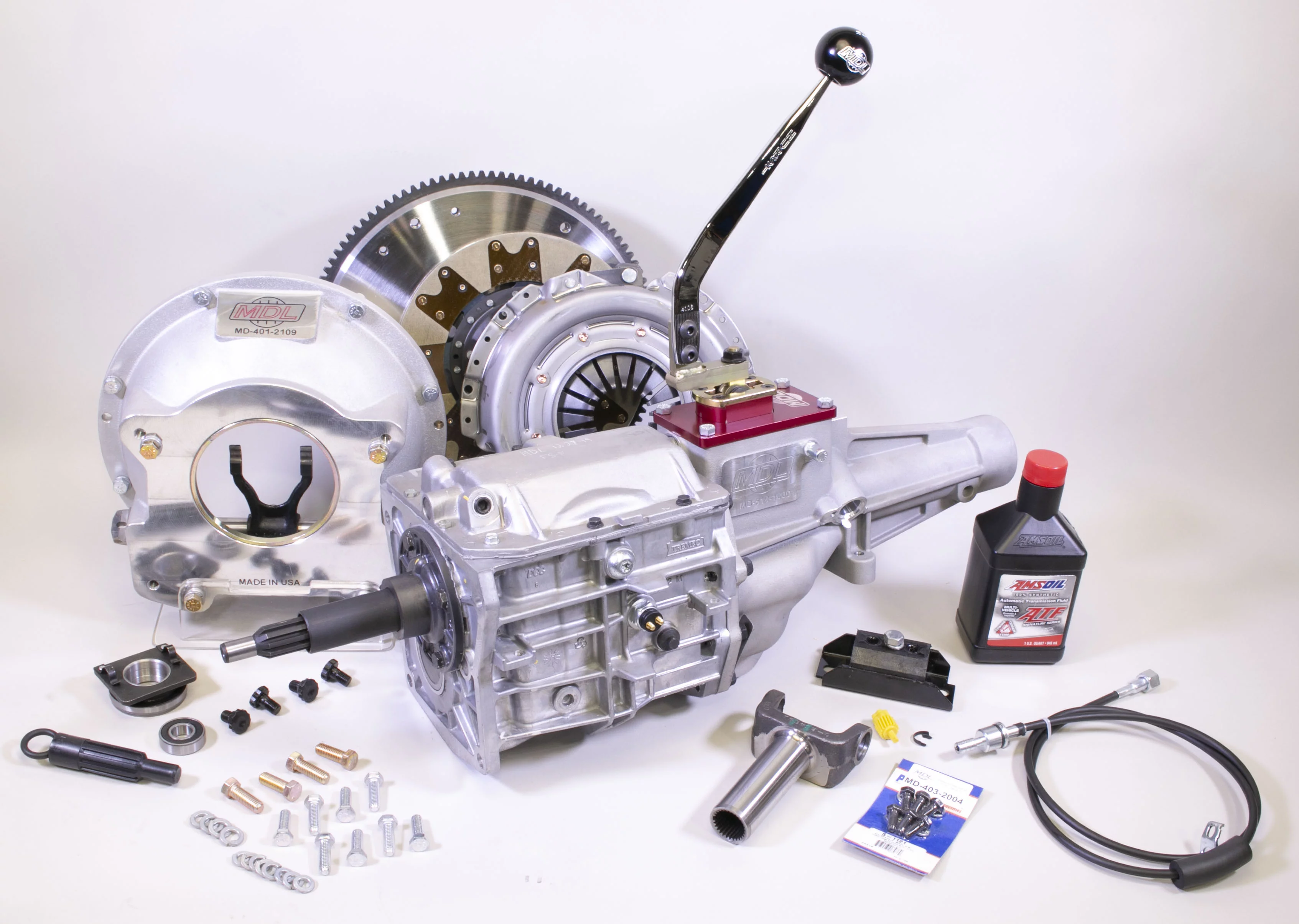 Package, Flathead Ford 1949-53 with shaft fork, Early four bolt